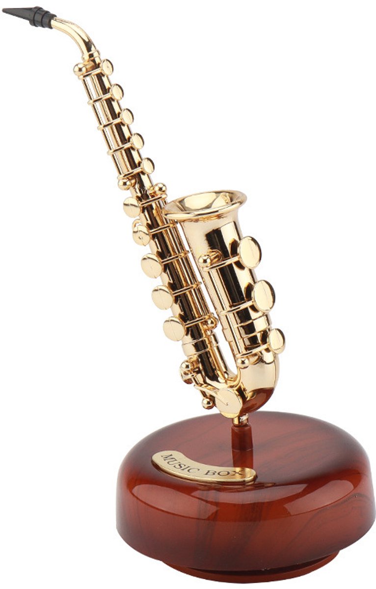 Muziekinstrumentendoos Serie - Saxofoon Muziekdoos