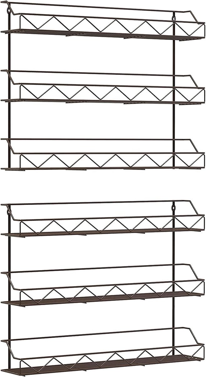 Kruidenrek Ophangbaar - Kruidenpotjes Lade Organizer - Kruidenrekken - Zwart