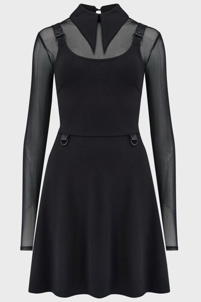 KILLSTAR Ruby Revenge Dames Mini-jurk - zwart - L