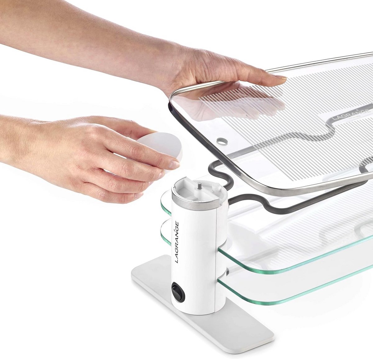 Transparante Raclette Grill voor Gezellige Avonden