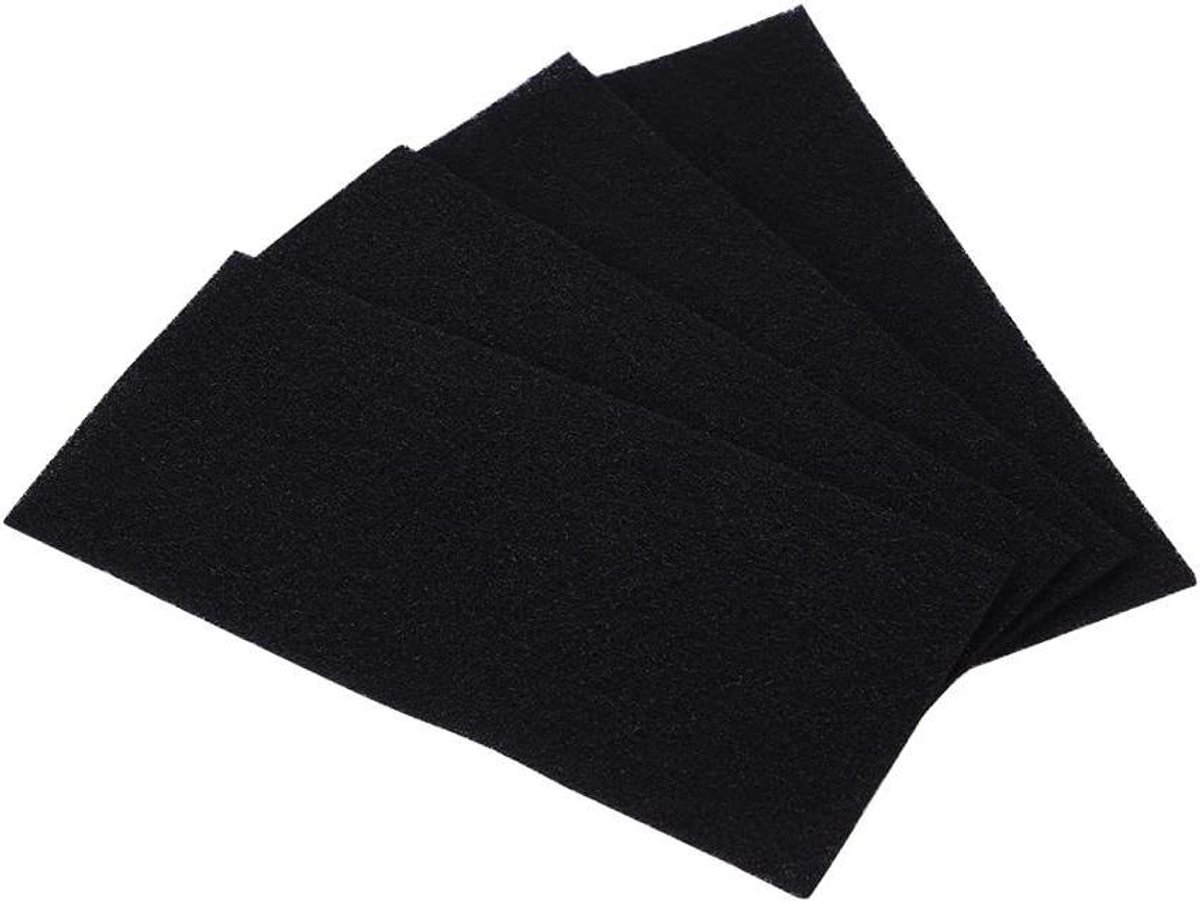 Vervangende Koolstof Sponsfilters voor Afzuigkappen Set van 4 Universele Luchtreiniger Vervanging Actief Koolstof Filter 9 6 x 4 1 inch