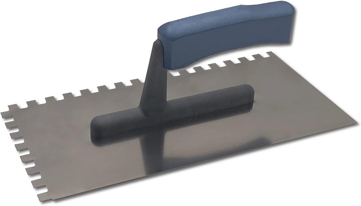 Tandtroffel met Houten Handvat - 8x8mm Serratie - Voor Tegellijm en Metselwerk