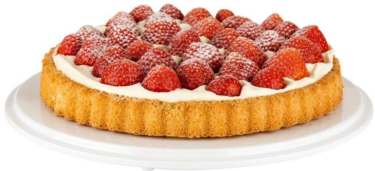 Grote Melamine Taartplateau Wit - Gebaksplateau Serveerschaal 31x31cm