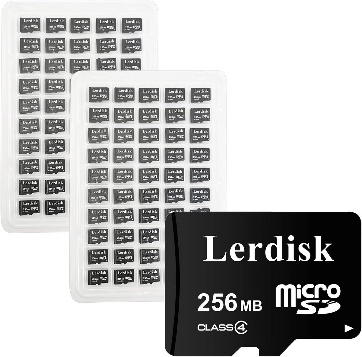 Bulkverpakking 100x Micro SD Kaarten 256MB voor Kleine Bestanden