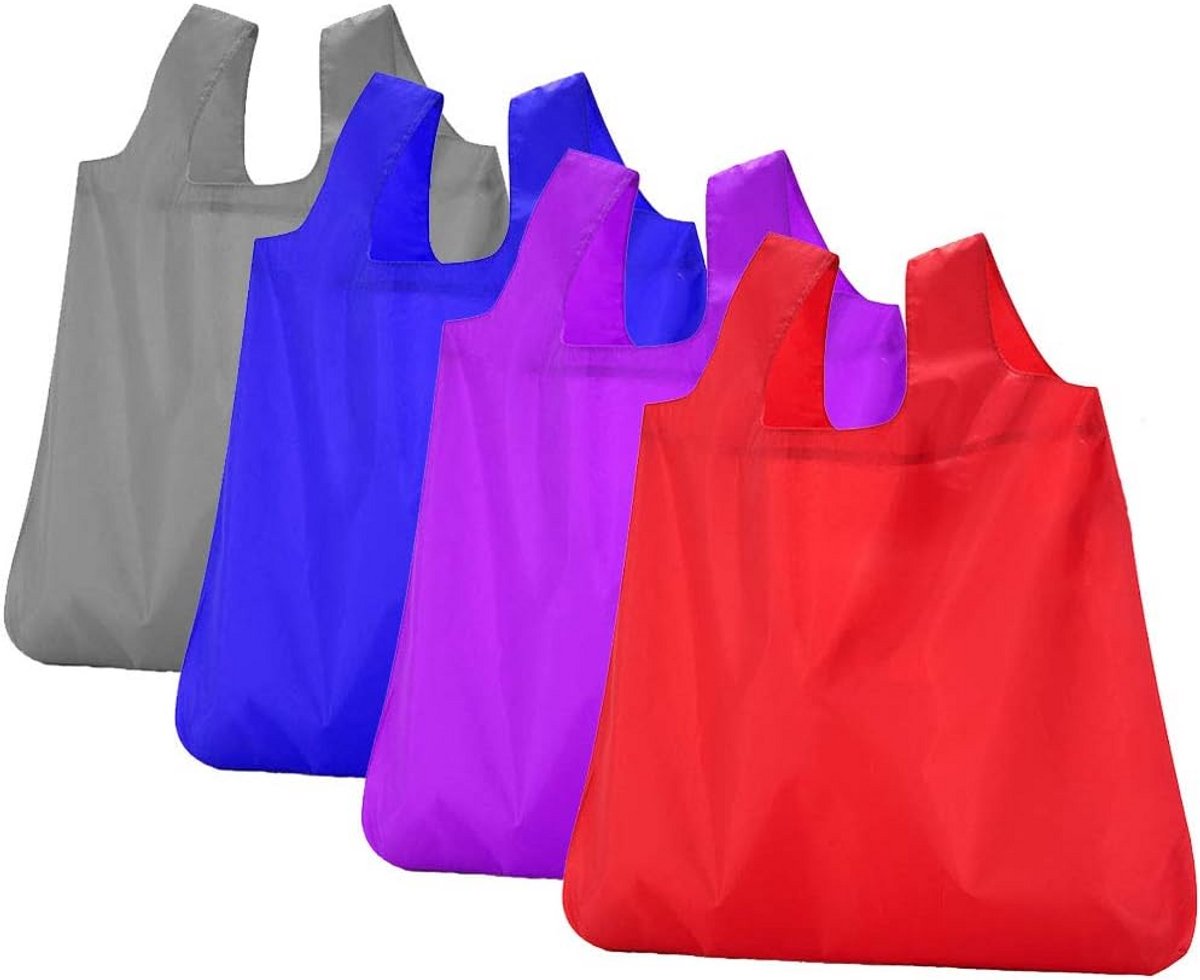 Extra Sterke Opvouwbare Boodschappentas - Herbruikbare ECO Tas en Handige Reistas