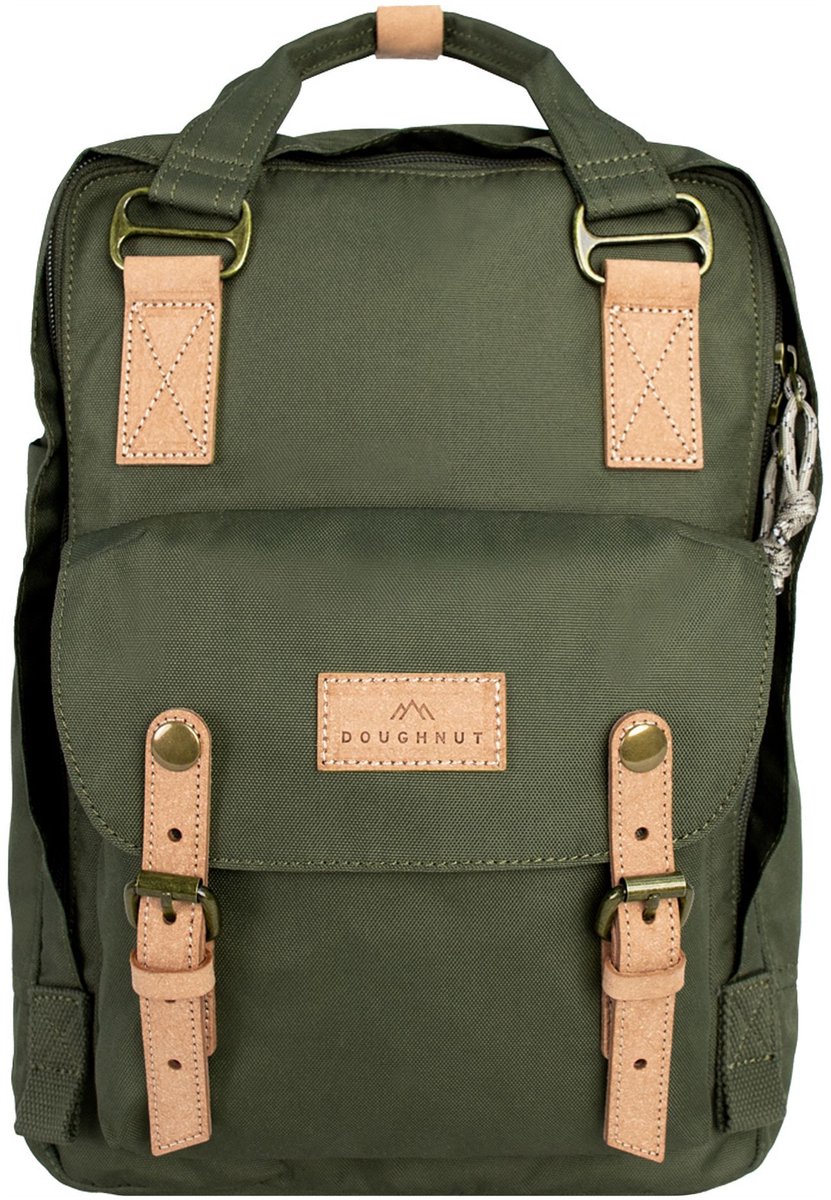 Doughnut laptoprugzak / Rugtas / Schooltas - 14 inch - Macaroon Reborn 14 - Army