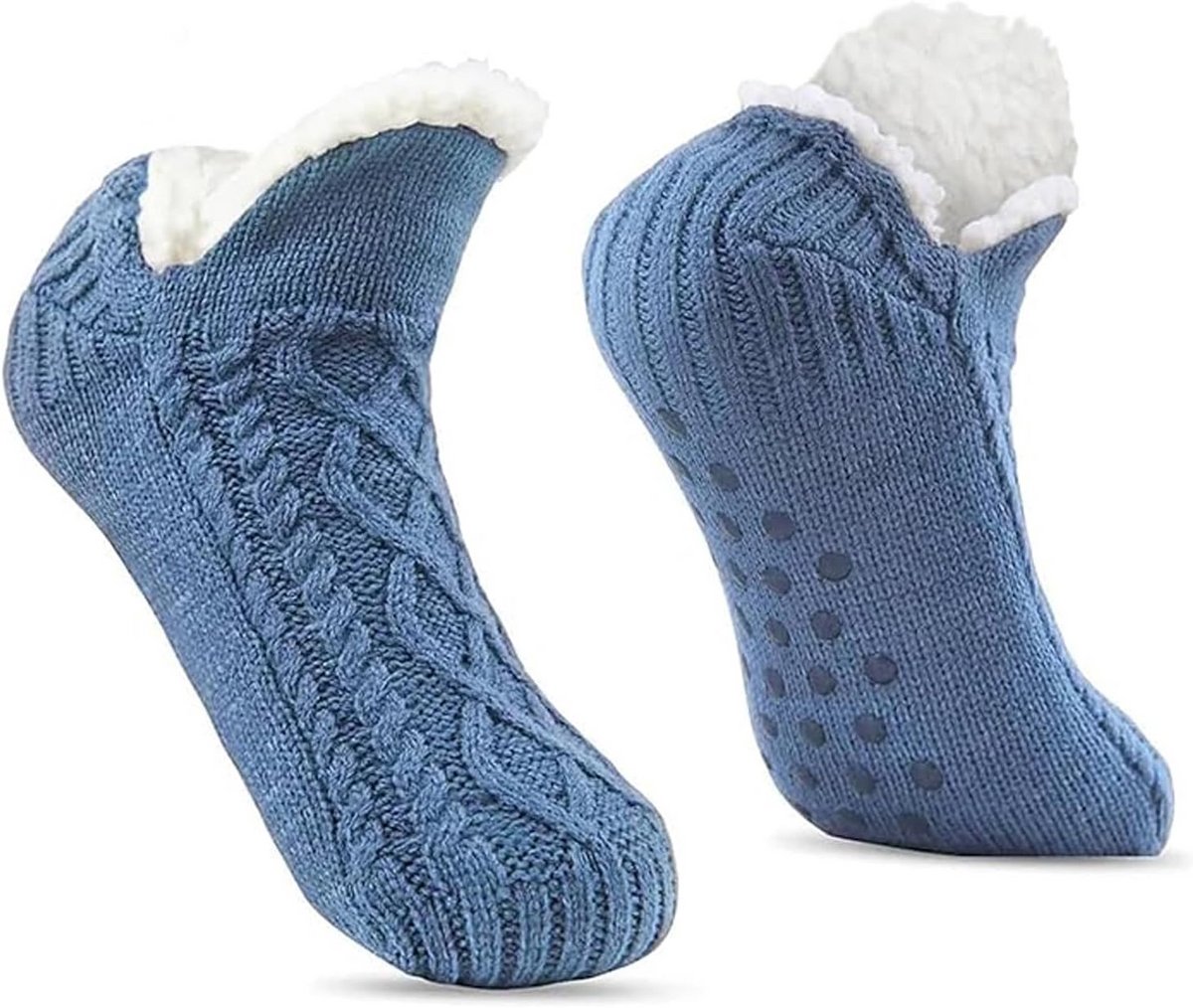 Warme Antislip Huissokken Dames Maat 40-42 - Pluche Bed- & Badslippers