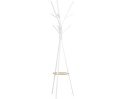 Kledingrek - 45x45x180 cm - Vrijstaand + Flurgarderobe - Praktisch & Robuust - Metaal - Wit