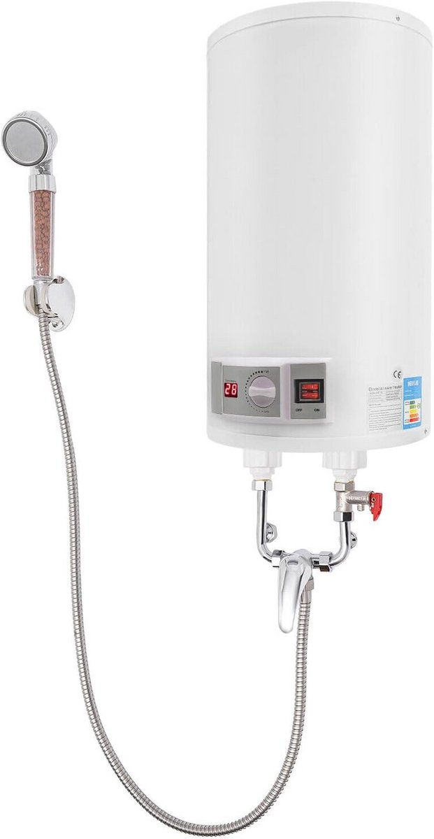 Elektrische Boiler 50 Liter Warm Water Opslag met Doucheset en Thermometer