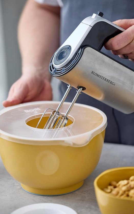 Universeel Anti-Spat Deksel voor Mengkom - Transparant met Mixeropening — afbeelding 4