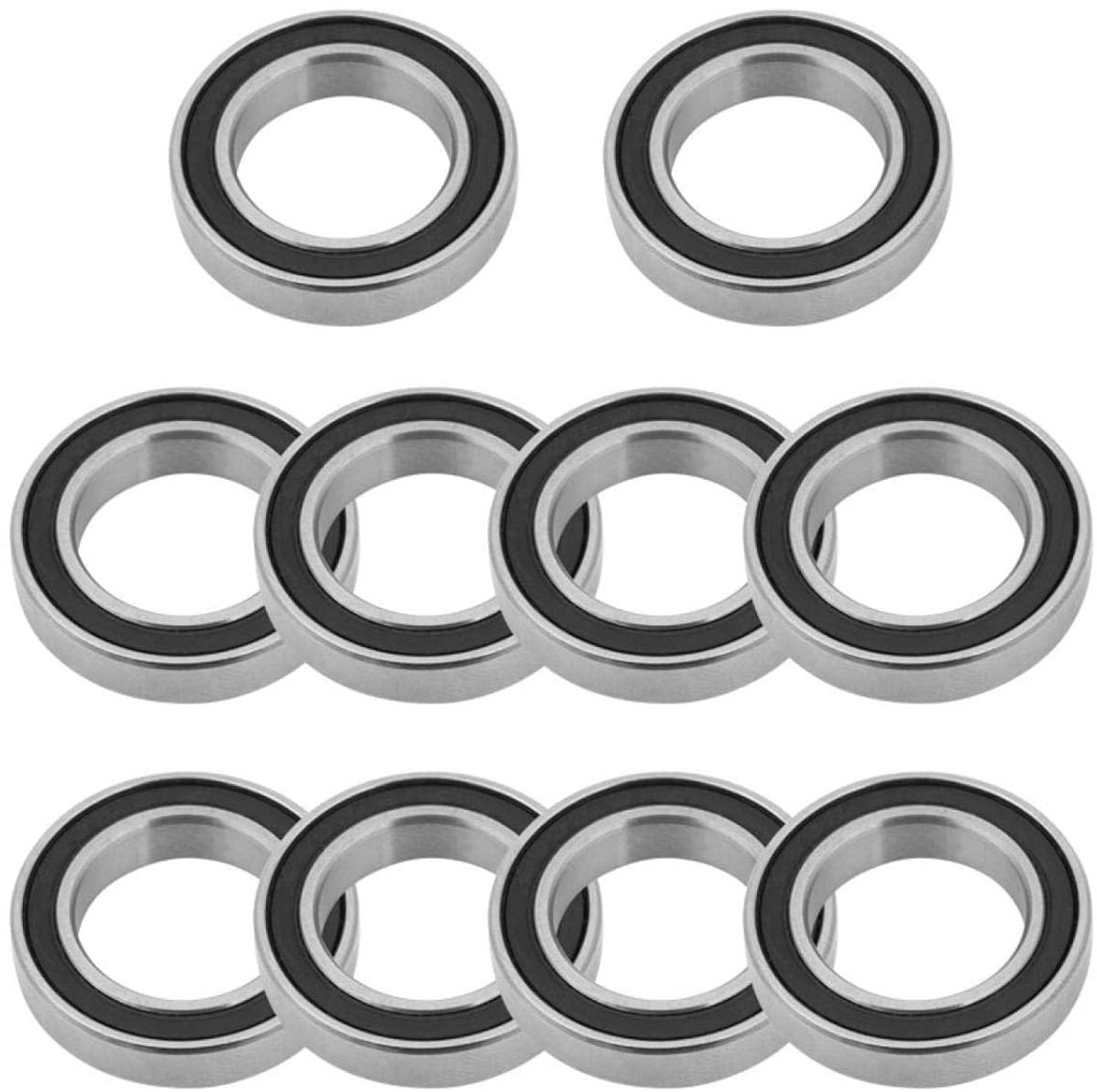 6802-2RS Groove Ball Bearings - 10 Pieces Rubber Sealed - 15mm 24mm 5mm Thin Rubber Sealed Ball Bearings voor Kleine Hobby 15mm Shaft/Rod Projecten