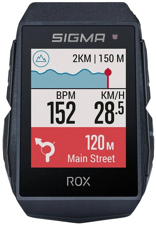 Sigma - ROX 11.1 EVO - GPS Fietscomputer met Standaard Stuurhouder - Zwart van Sigma — afbeelding 2