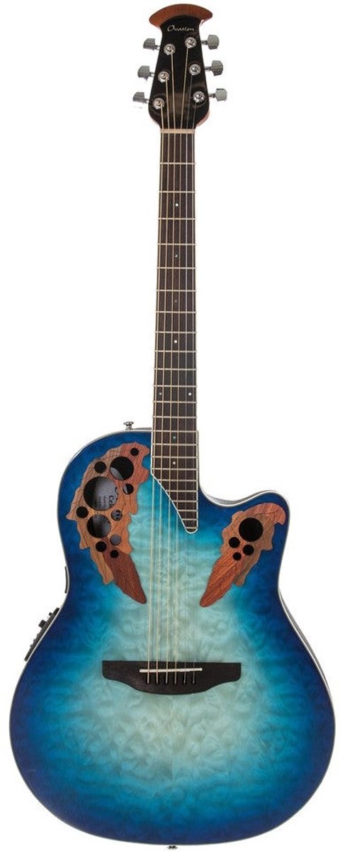 Ovation CE48P-RG Celebrity Exotic Super Shallow Regal to Natural elektrisch-akoestische westerngitaar