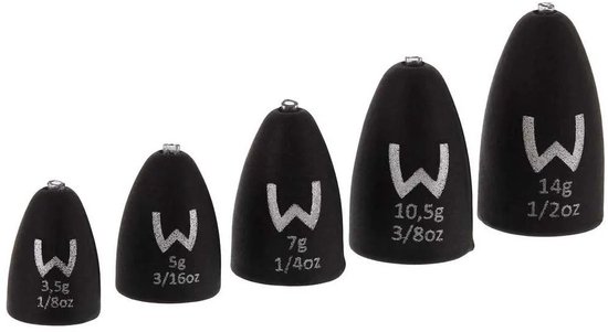 Westin Add-it Tungsten Bullet Weights Matt Black 14g van Westin — afbeelding 2