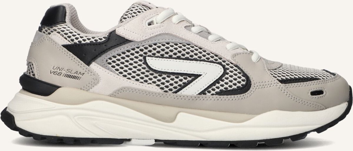 HUB Slam-m Sneakers Heren - Leren Sneaker - Beige - Maat 41