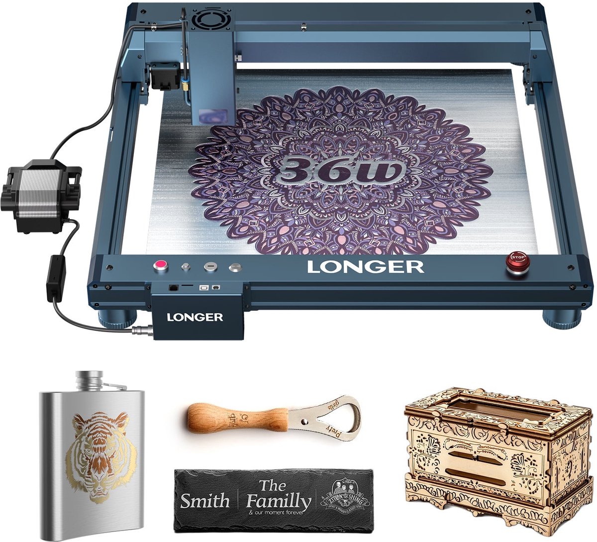 LONGER Laser B1 30W Laser Graveermachine - Laser Cutter - Multifunctioneel - Makkelijk te installeren