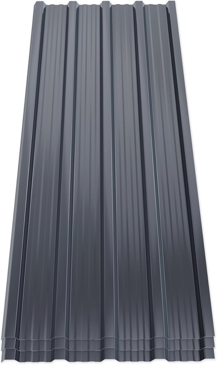 Metalen Dakplaten Set van 14 Stuks - Gegolfde Waterdichte Tegels voor Garages en Bouwprojecten