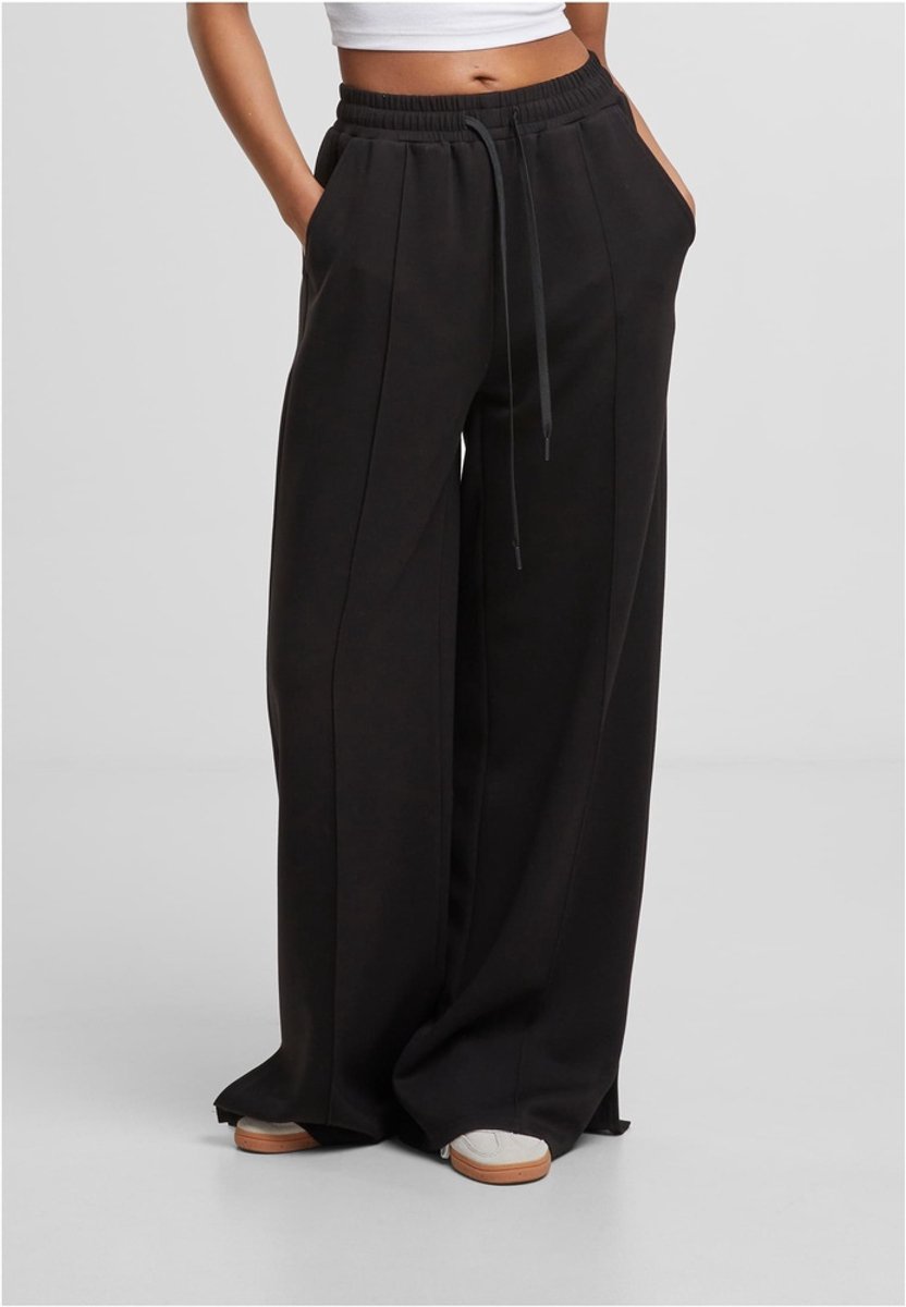 Urban Classics Soft Touch Palazzo Broek Vrouwen Dames Stoffen broek – S Zwart