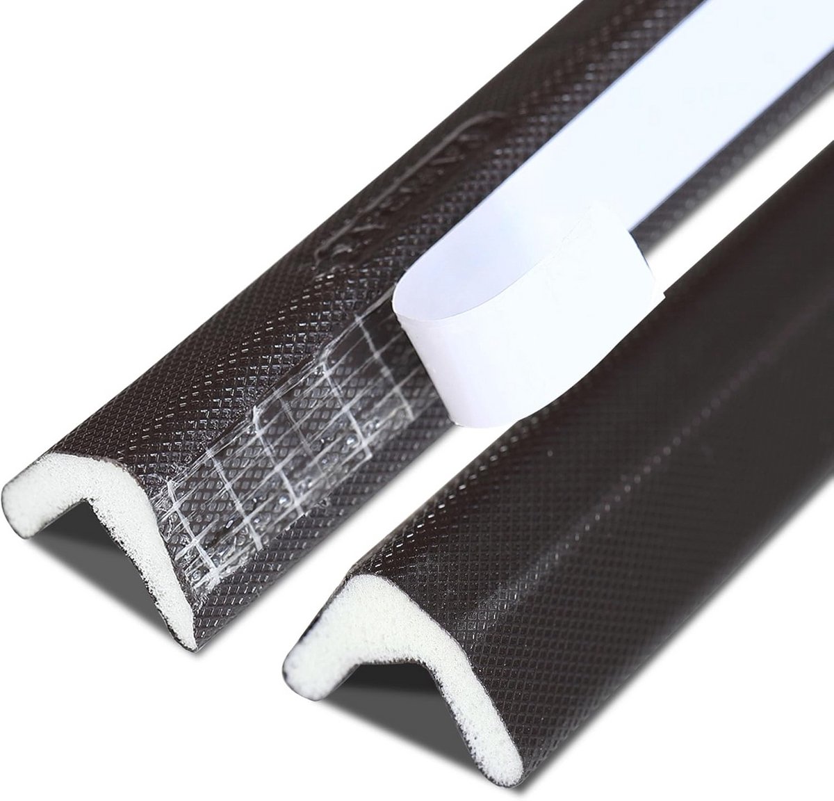 V-vormige deurafdichtingsstrip voor raamopeningen, zelfklevend, stofdicht, waterdicht, geluiddicht en thermische isolatie - 6m x 15mm x 17mm