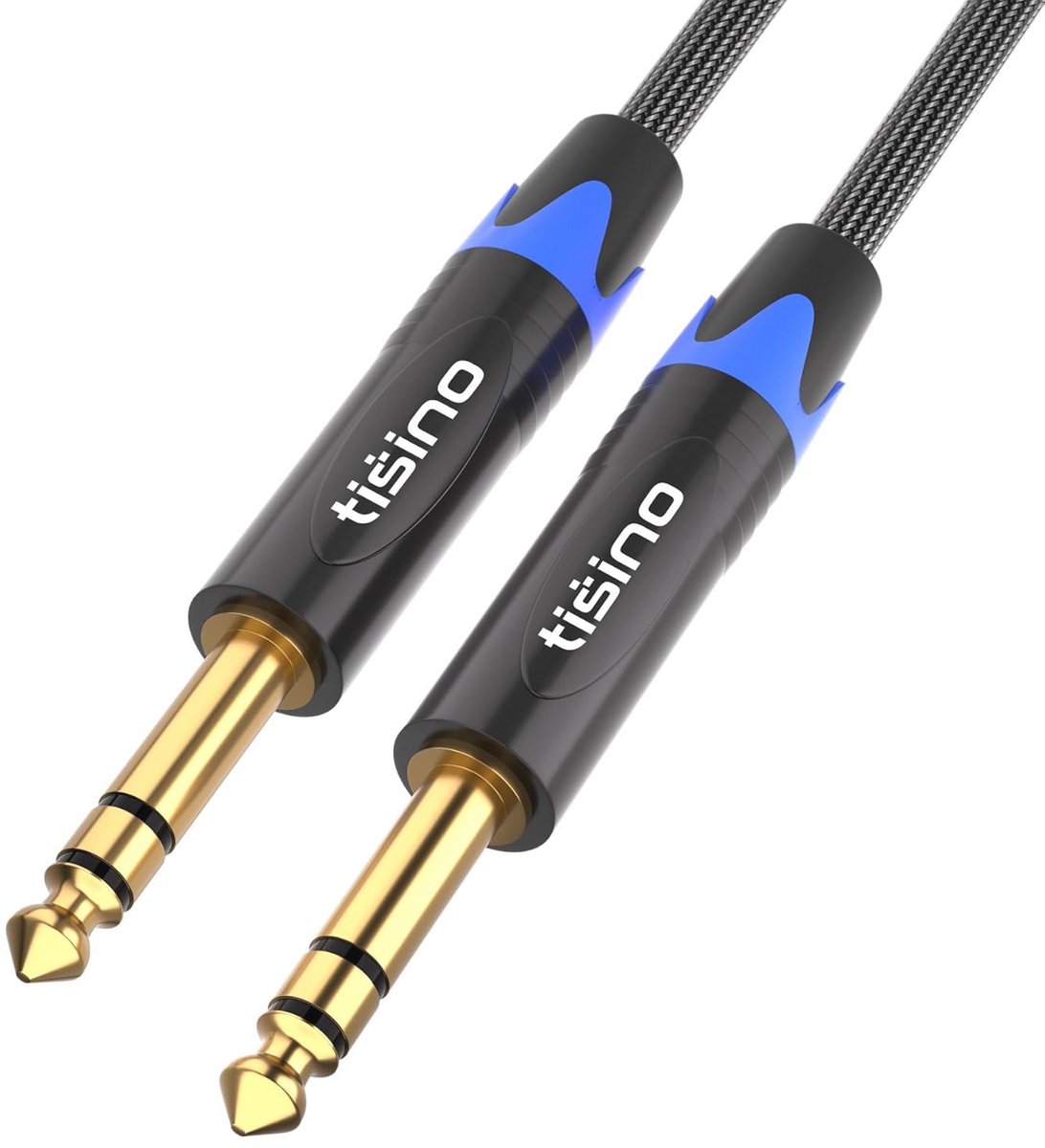 Heavy Duty 6,35 mm TRS Kabel - Professionele Stereo Jack Kabel (1m)