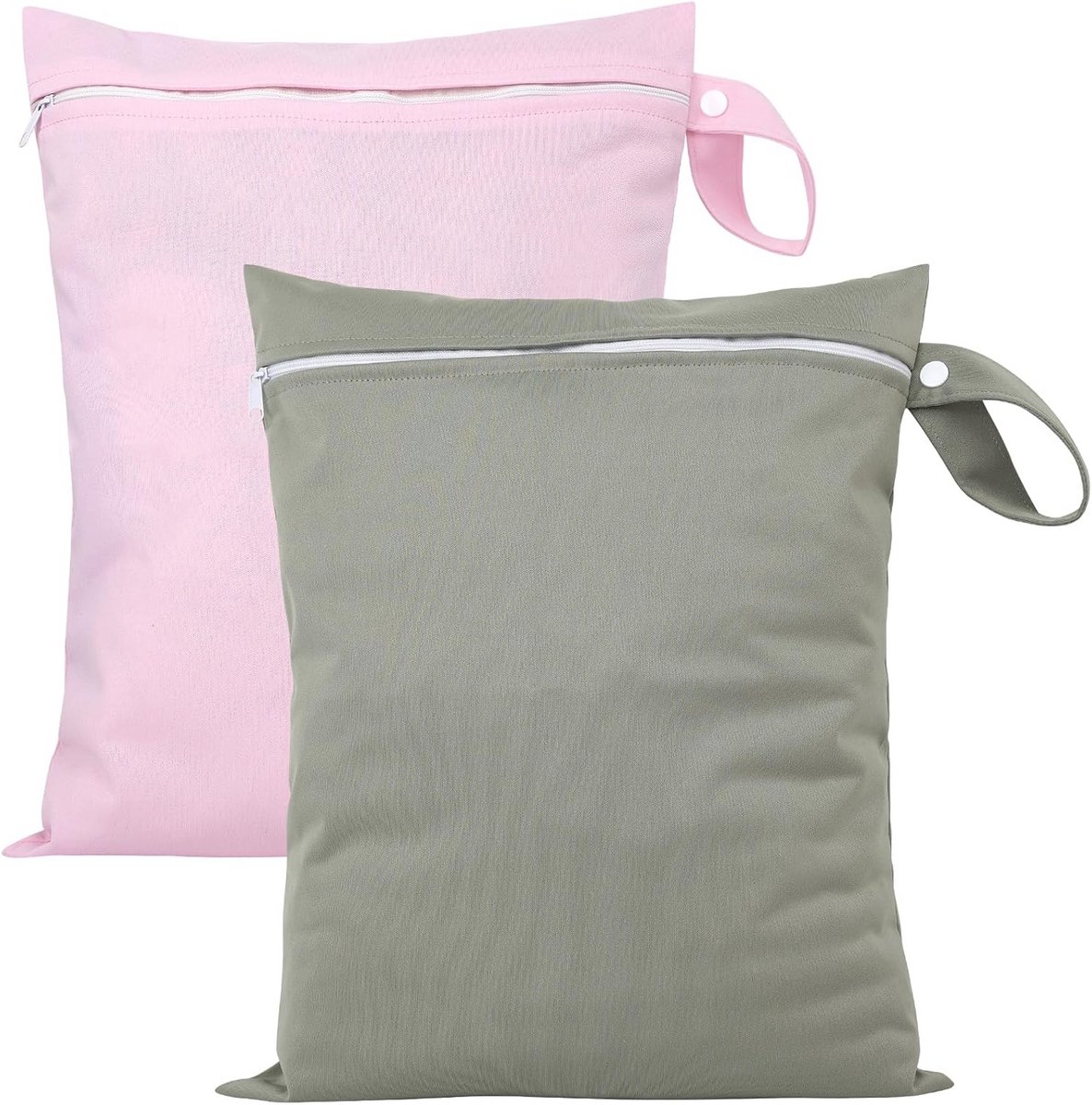 Waterdichte Waszakken Set van 2 - Herbruikbare Opbergtassen voor Reizen, Badpakken, Sportkleding en Luiers (40 x 30 cm)