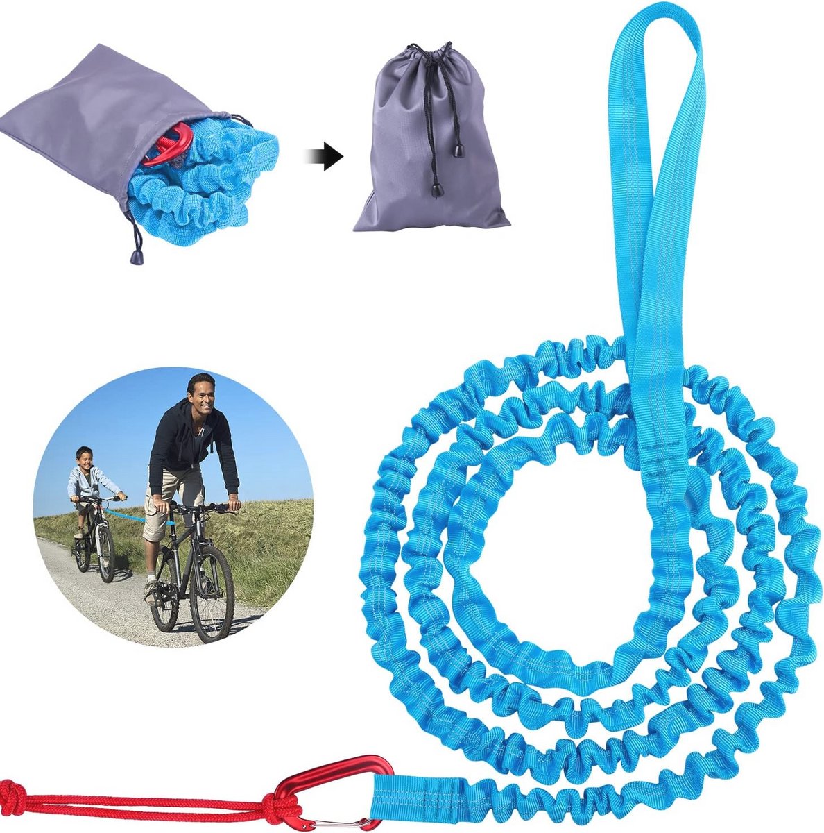 Sleeptouw voor Kinderen - Fietsaccessoire voor Veilig en Leuk Fietsen