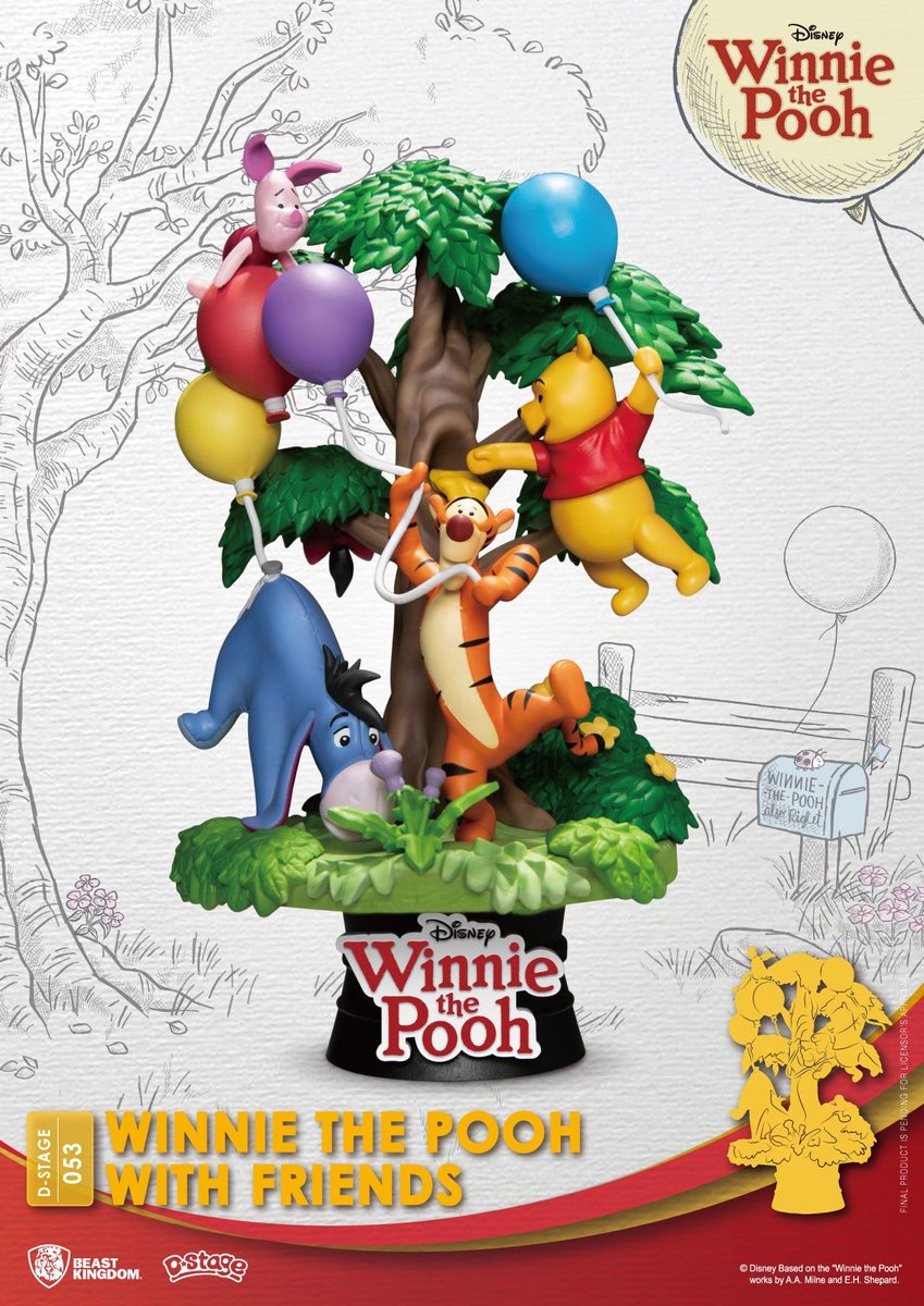 Beast Kingdom Toys Disney D-Stage PVC Diorama Winnie The Pooh met Friends 16 cm Dioramas