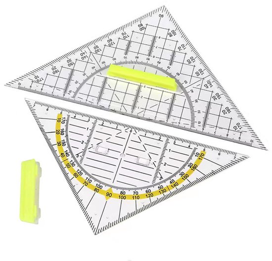 IMPERATORIS® Geometrie Set - Geodriehoeken & Passer Set ...