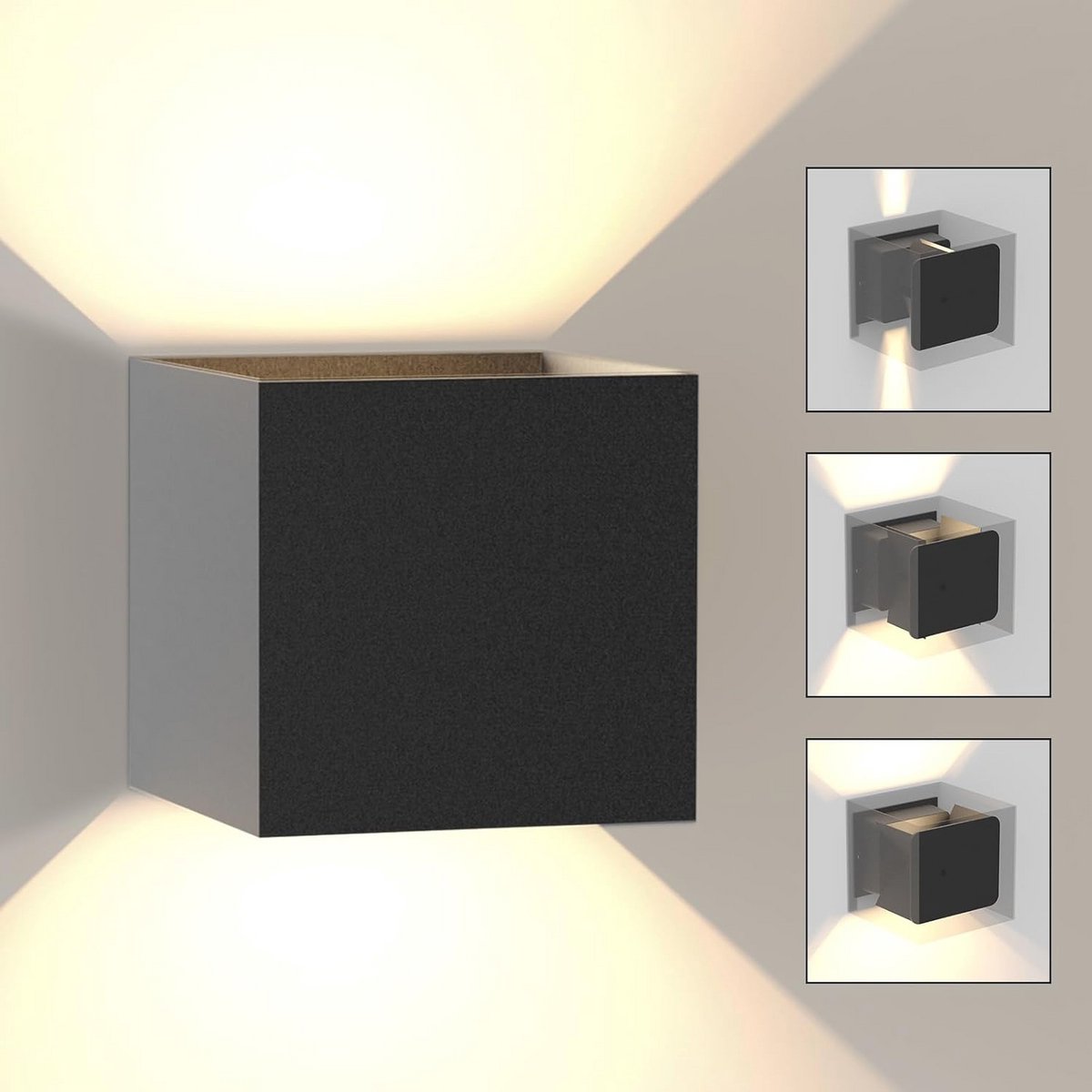 Verstelbare LED Wandlamp voor Binnen en Buiten - 5W IP65