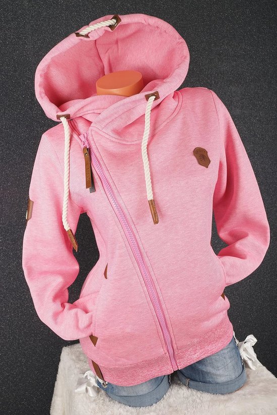 HOUZONIY Hoodie dames sweatjack met capuchon oversized ritssluiting fleece sweatshirt effen herfst jassen Y2k hoodie, zwart, XXL