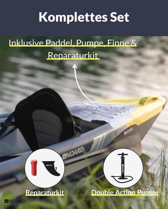 Kajakhoes – 210D Oxford, Waterdicht, UV-bestendig – Voor Lengtes 2,6 T/m 6 M – Met Trekkoord – Binnen- & Buitenopslag