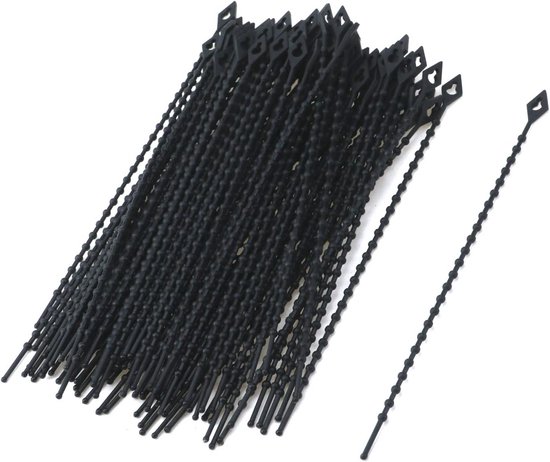 Rode kabelbinders - 100 stuks van 200 mmx2,5 mm voor de bescherming van