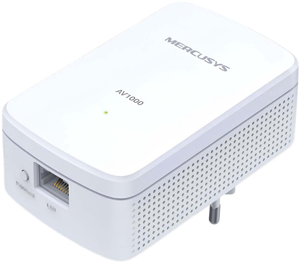 Mercusys, CPL Ethernet Kit 1000 Mbps 2 RJ45 Adapters met AES-encryptie, Wit