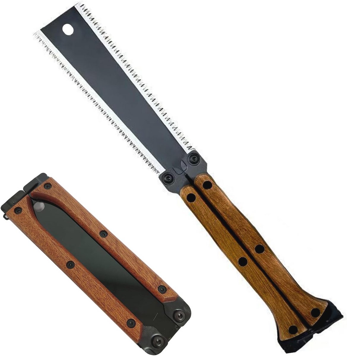 Oopvouwbare 16 cm Houtzaag met Dubbelzijdig Blad voor Houtbewerking en DIY