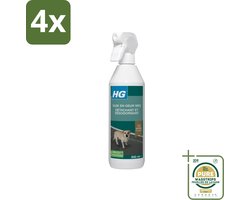 HG - Vlek & Geur Weg Spray - Hond - Oxi Action Power - Hardnekkige Werking - 500 ml - Voordeelverpakking - 4 stuks - Vlekkenverwijderaar - Geur neutralisator
