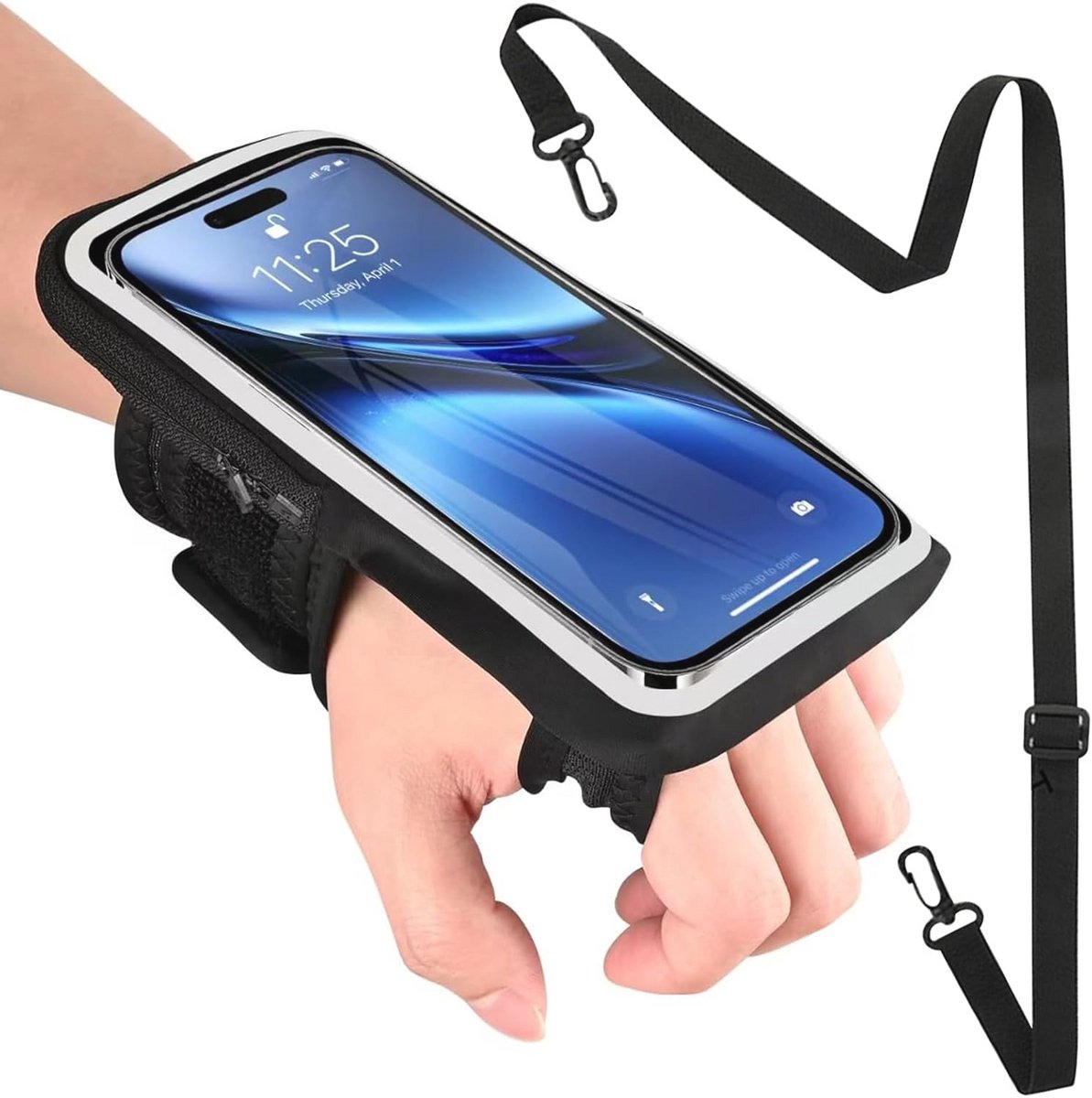 Waterdichte Hardlooparmband met Hoofdtelefoonvak voor Smartphones