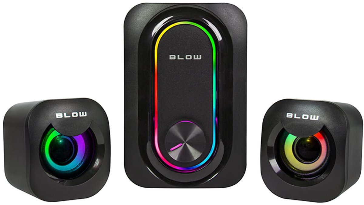 BLOW RGB Gaming Speakerset - Met Subwoofer - USB Voeding - 3.5mm Jack - 7W Totaal Vermogen