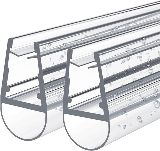 Douchedeurafdichting voor 4-6 mm glas - Waterafstotende