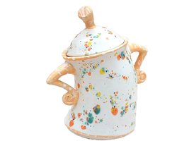 Ynkkvre - Keramische Potten Set - Retro Voorraadpotten - Voorraadpot - Met Luchtdichte Retro Deksels - delige Keukenpotten Set - Geschikt voor Thee Koffie & Kruiden - Gemakkelijk te Schonen - Geel