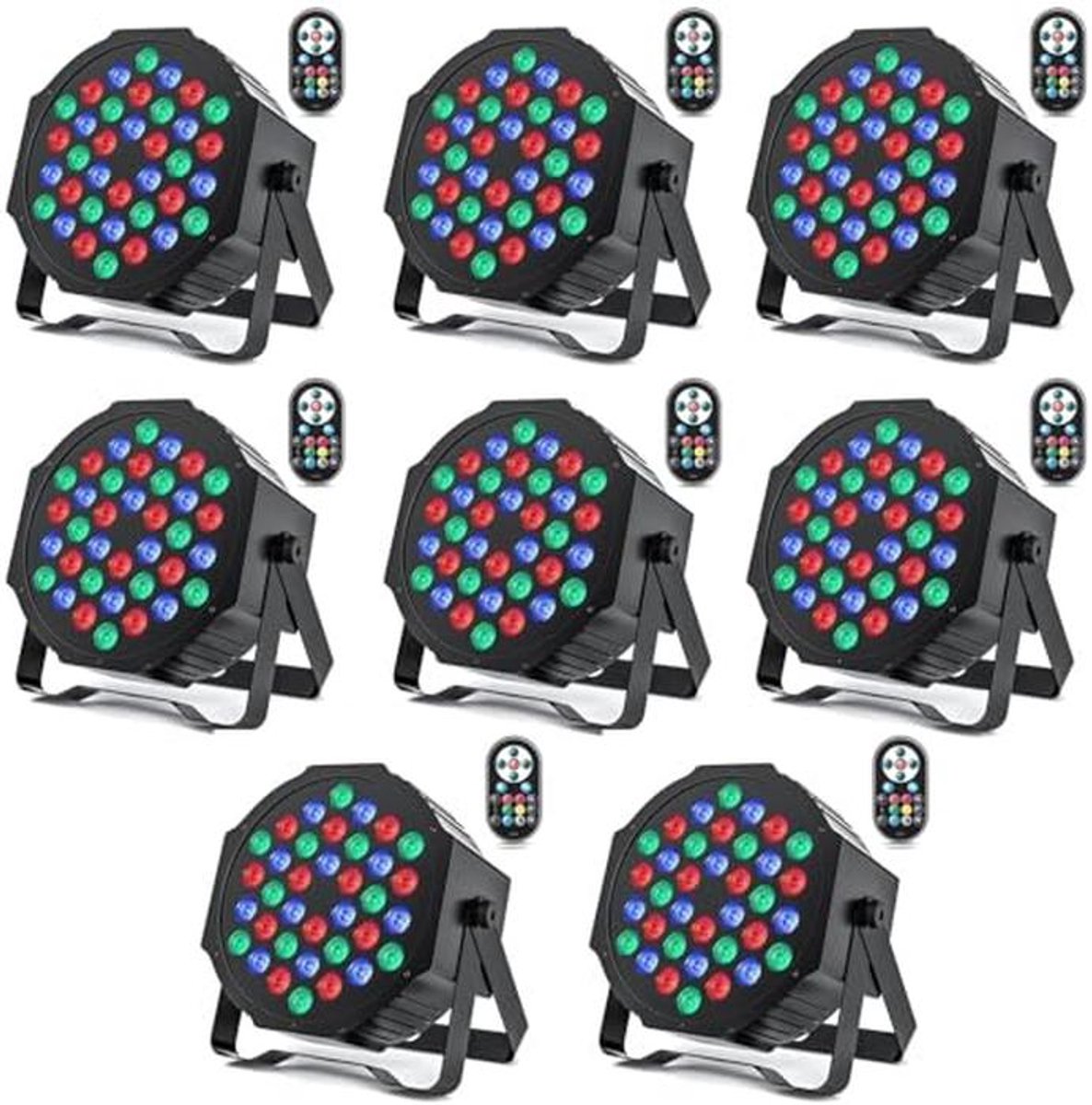 36 LED Par Spotlight met Afstandsbediening voor Feestelijke Verlichting