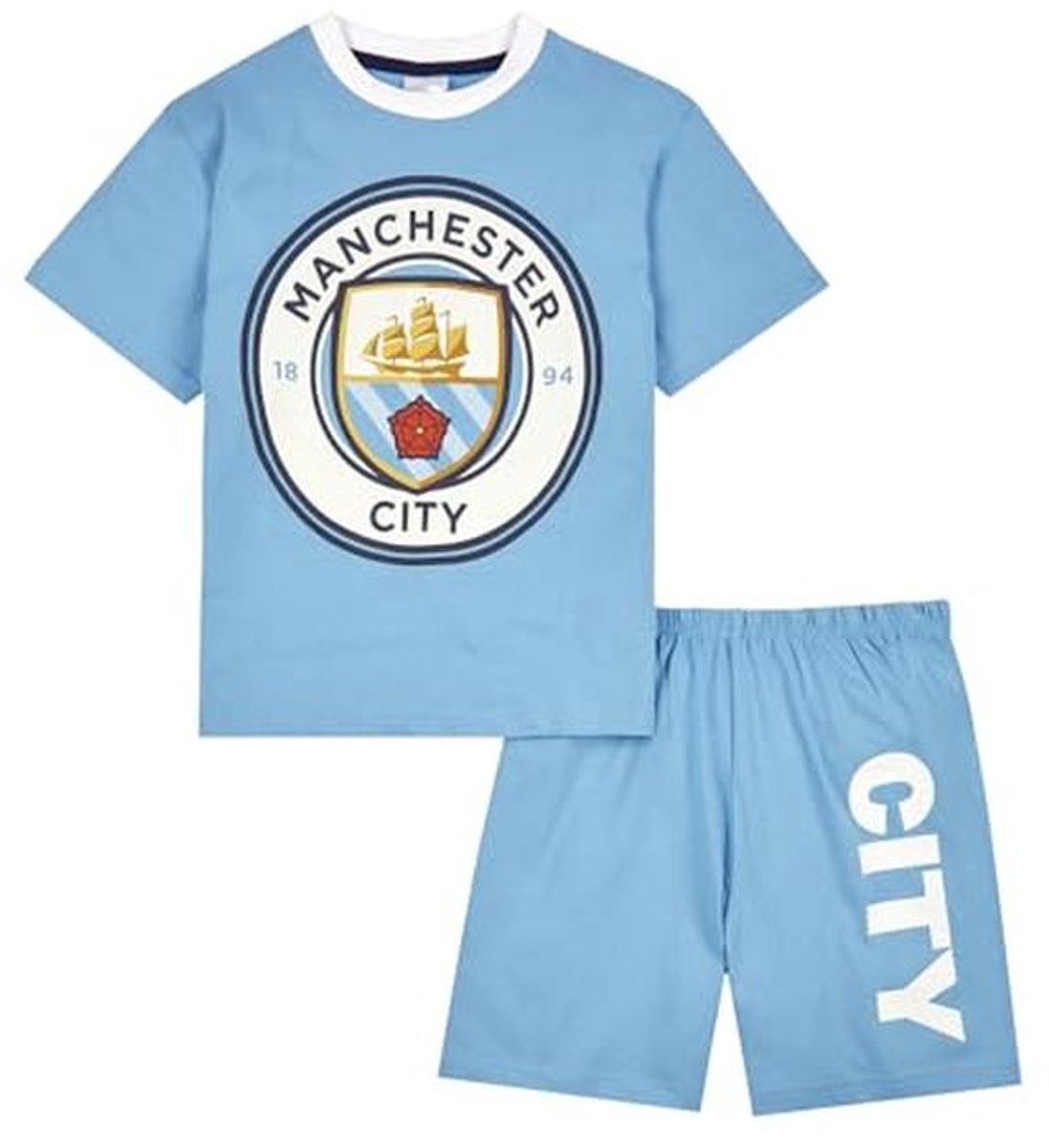Jongens pyjama set met T-shirt en shorts - Perfect voor jonge voetbalfans