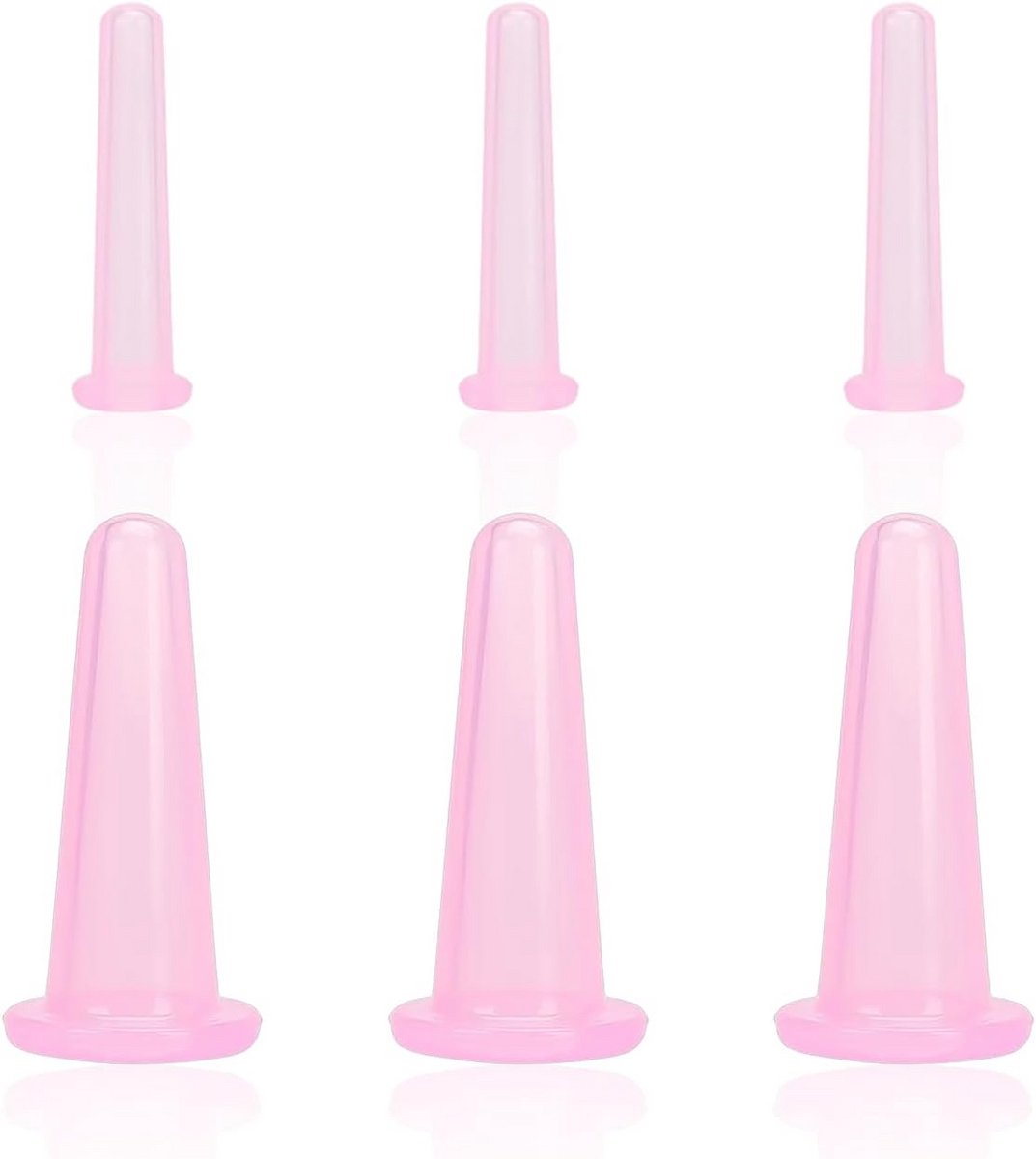 Mini Siliconen Cupping Set voor Massage met Vacuüm Effect - 6 Stuks