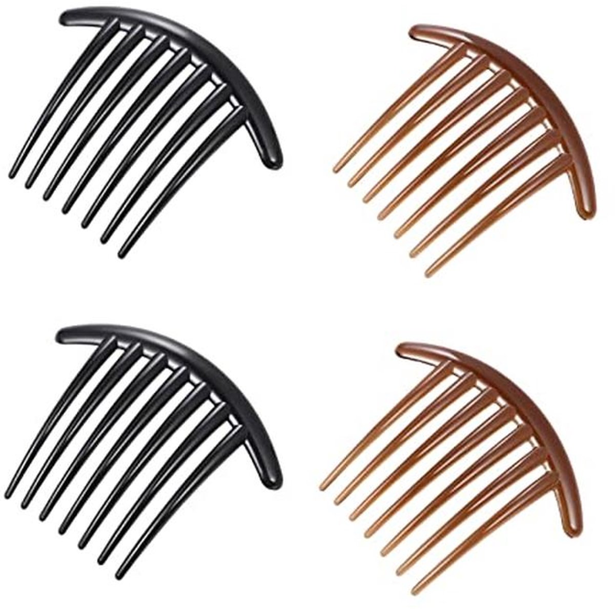 Zijkammen en Steekkam Set - 4 Stuks, Voor Dames Haaraccessoires