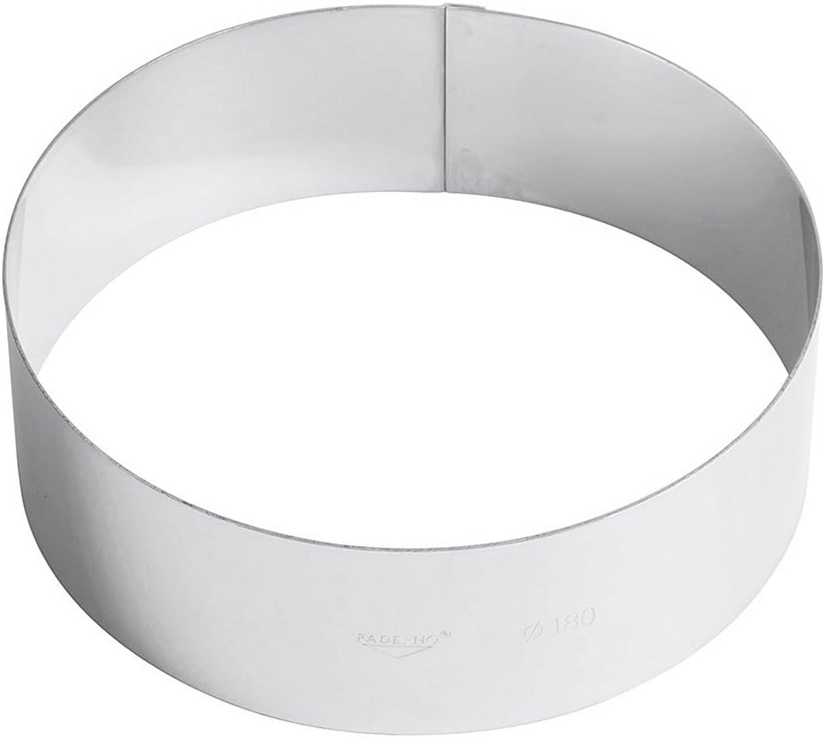 Taartring 18 cm - Roestvrij staal, oven- en vriezerbestendig, vaatwasmachinebestendig