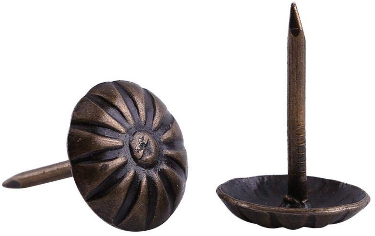 Antieke Bronzen Bekleding Nagels - 100 Stuks Decoratieve Tack Studs voor Meubelstyling