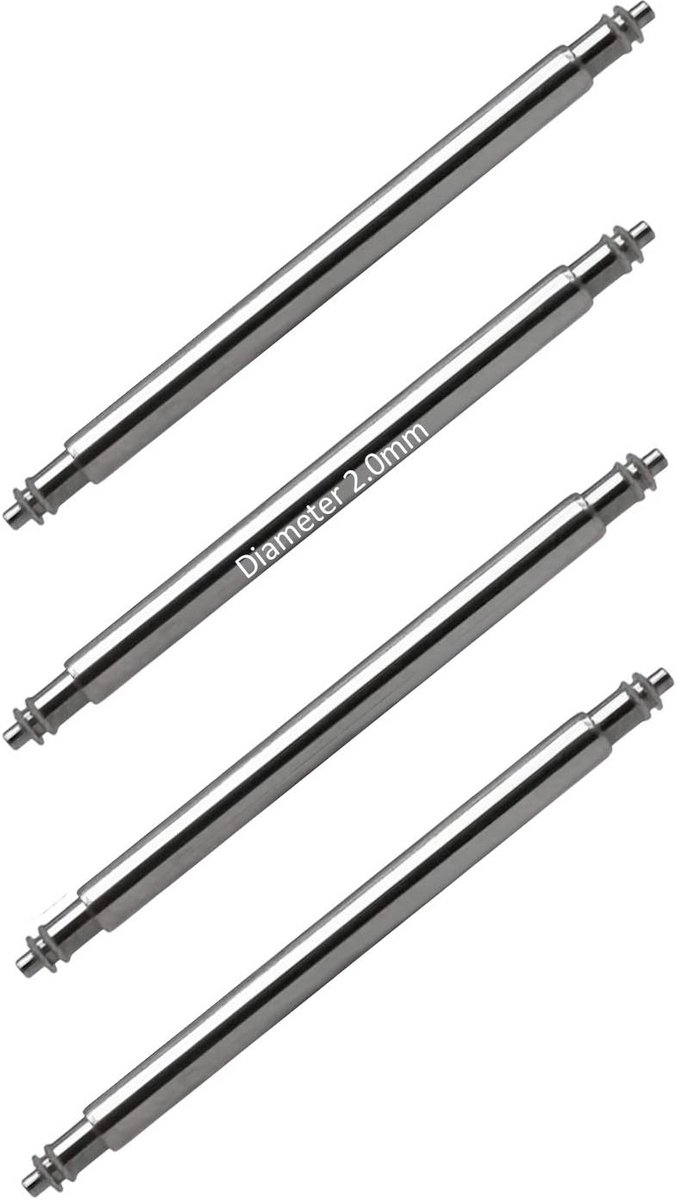 Premium Horlogebandjes Veerveren 18mm tot 24mm Ø 2mm - Roestvrij staal 316L - Ideaal voor Scubaduiken