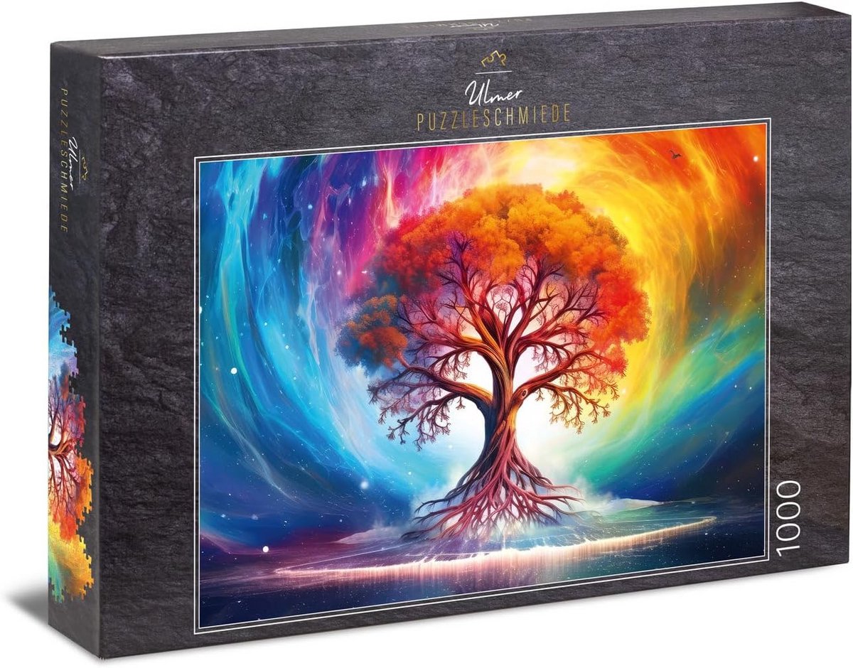 1000 stukjes puzzel Levensboom - Kleurintensieve puzzel met modern ontwerp