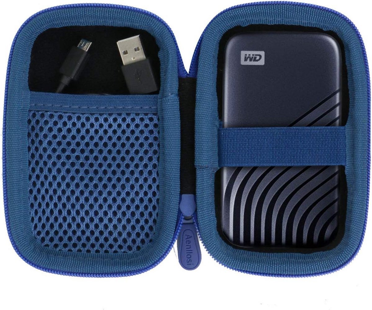 Opberghoes voor Draagbare SSD 2020 - Blauwe Hard Storage Case