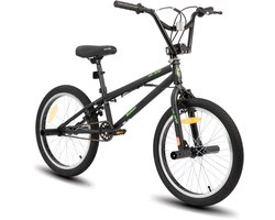 Hiland 20 Inch Freestyle BMX Fiets - Voor Kinderen & Jeugd - 360 Graden Gyro Systeem - Inclusief 4 Pegs (Voetsteunen) - Meerdere Kleuren - Geschikt voor buitenactiviteiten in de lente