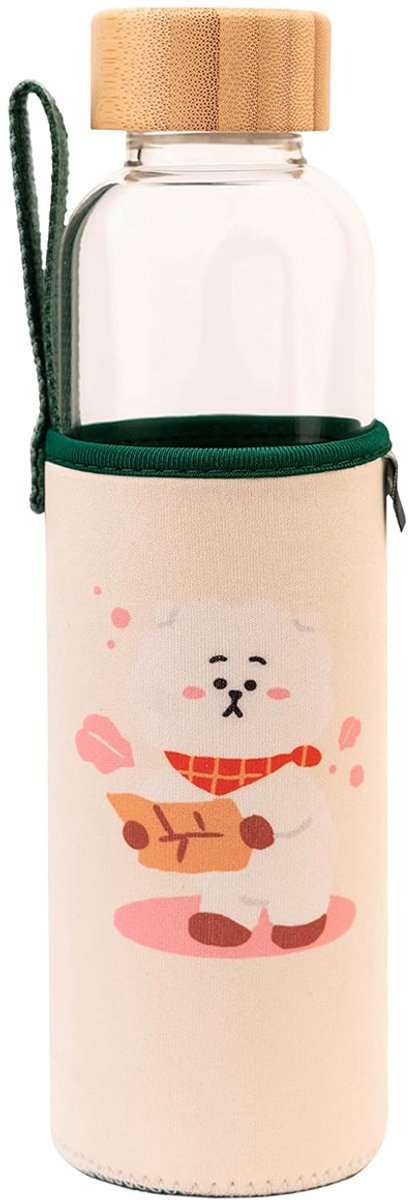 Bt21 Drinkfles Rj 500 Ml 7 X 23,5 Cm Glas Transparant/beige